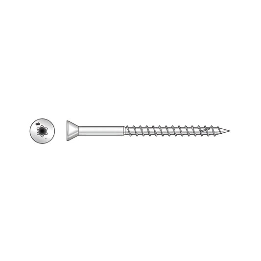 Deck-Drive Dwp Wood Ss Screw - #7 X 1-5/8 In. T-15, Trim Head, Type 305 (4000-Qty)-S07162WPB-SP5336-5724