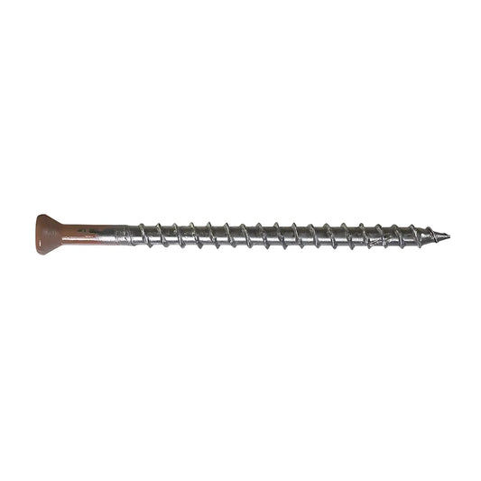 Trim-Head Screw, 6-Lobe Drive - #7 X 2-1/4 In. T15 Type 305, Brown 01 (1750-Qty)-S07225FTBBR01-SP8246-8791