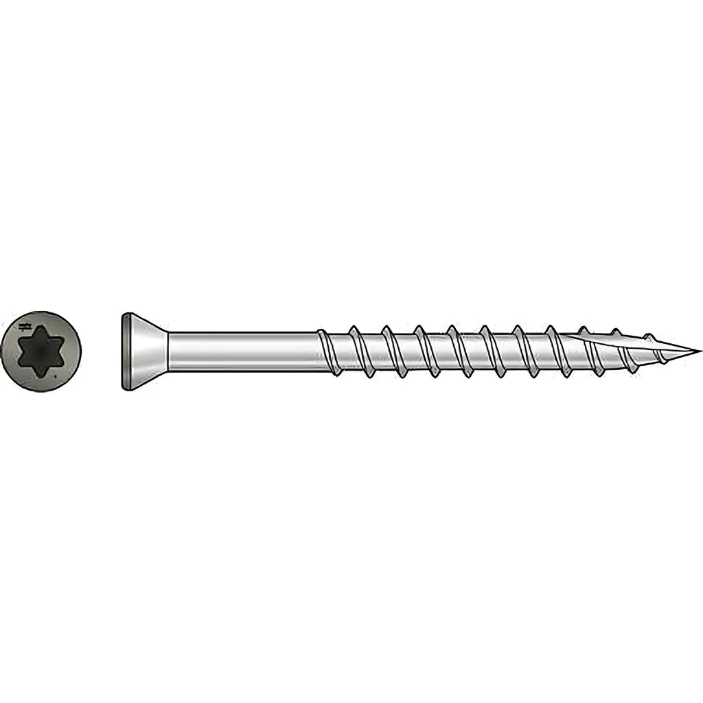 Trim-Head Screw, 6-Lobe Drive - #7 X 2-1/4 In. T15 Type 305, Gray (1750-Qty)-S07225FTBGR-SP8209-8747