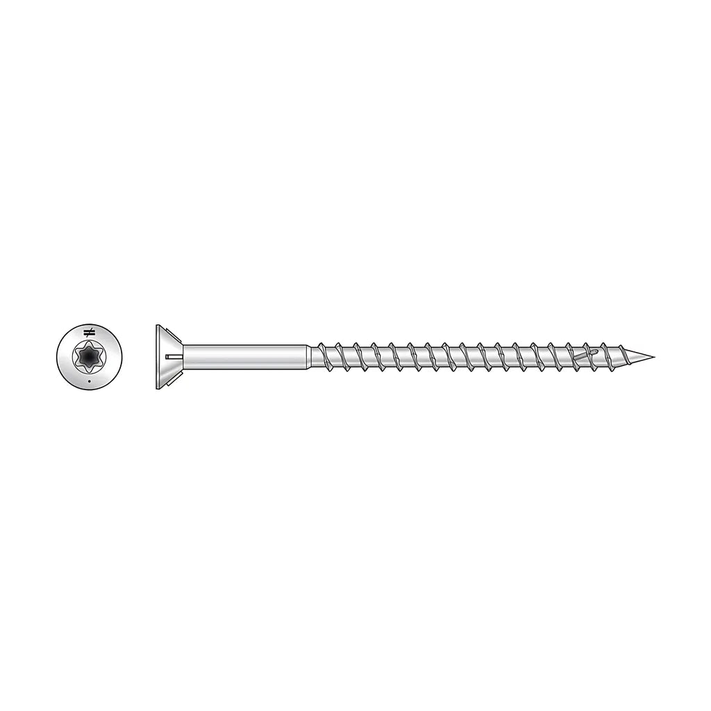 Deck-Drive Dwp Wood Ss Screw - #8 X 2-1/2 In. T-20, Flat Head, Type 305 (1 Lb.)-S08250WPF1-SP1119-1275
