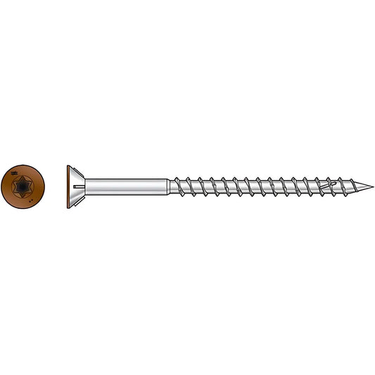 Deck-Drive Dwp Wood Ss Screw - #10 X 3 In. T-25, Flat Head, Type 305, Tan 01 (1750-Qty)-S10300WPBTN01-SP3704-4000
