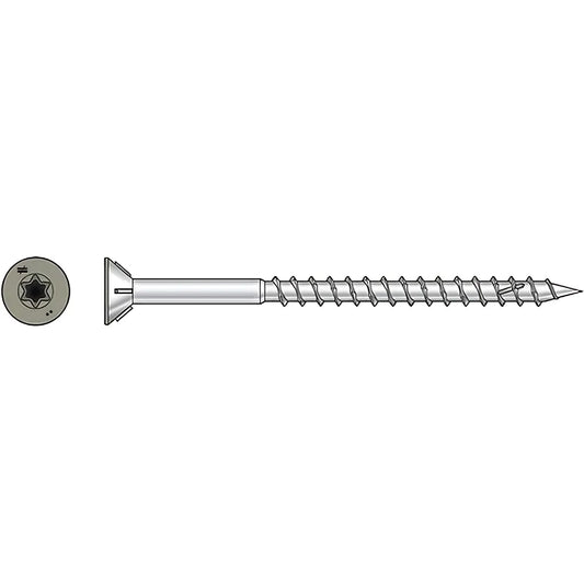 Deck-Drive Dwp Wood Ss Screw - #10 X 3 In. T25, Flat Head, Type 305, Gray (350-Qty)-S10300WPPGR-SP2279-2501