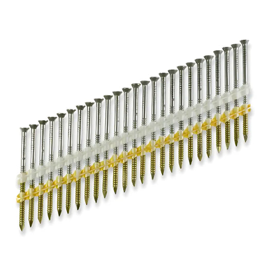 2022° Plastic Strip, Casing Head, Ring-Shank Nail - 3-1/4 In. X 10 Ga. Brown (1000-Qty)-S10A325KJB-SP1939-2144