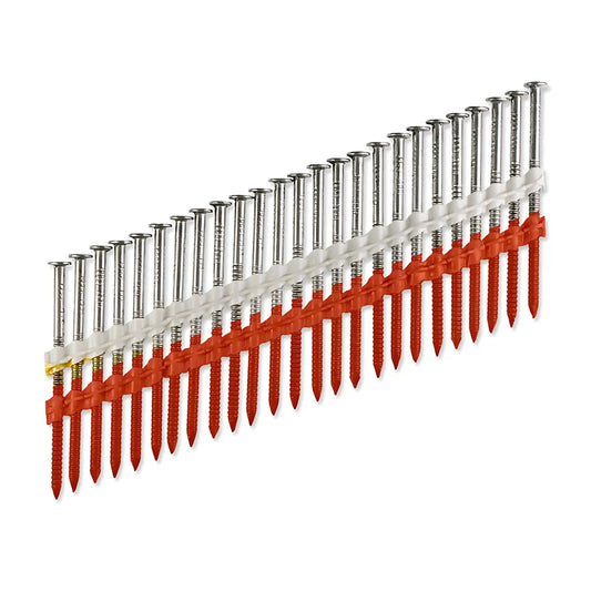 20°22° Plastic Strip, Full Round Head, Ring-Shank Nail - 2 In. X .113 In. Type 304 (1000-Qty) (Pack Of 4)-S12A200CNJ-SP3661-3954