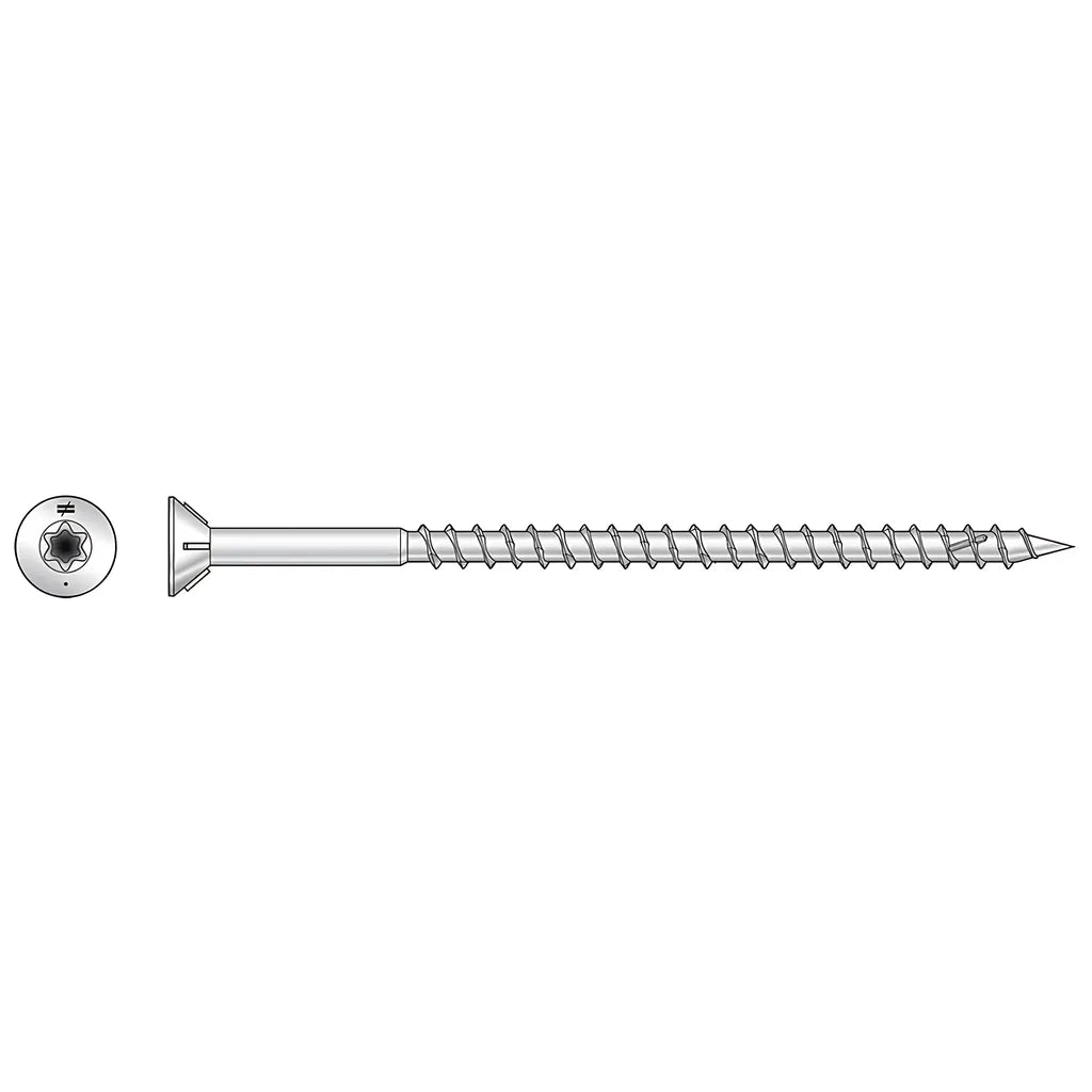 Strong-Drive® Dwp Wood Ss Screw - #14 X 4 In. T-27, Flat Head, Type 305 (5 Lb.)-S14400WP5-SP375-489