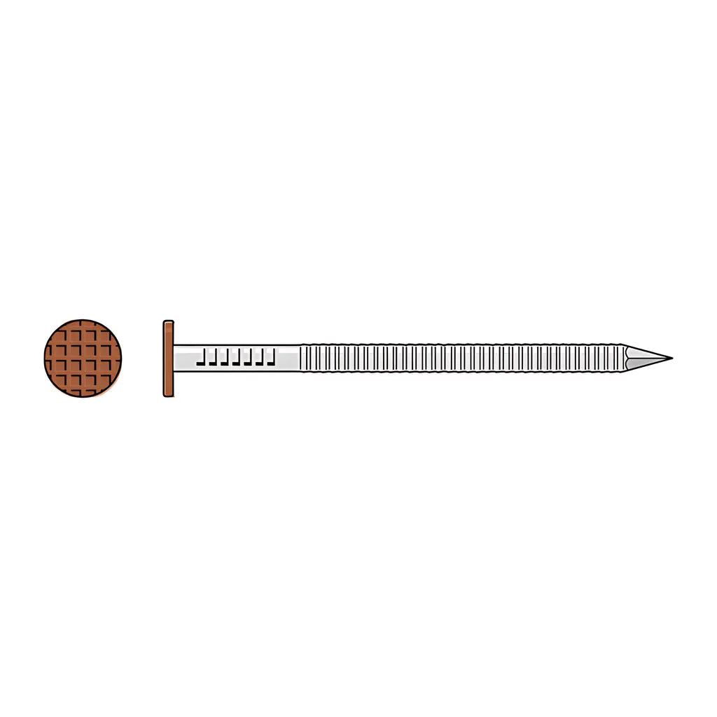 Painted Siding Nail - 3-1/2 In. X .120 In. Type 304 Stainless Steel, Sienna (5 Lb.)-S16SNDS5-SP8788-9360