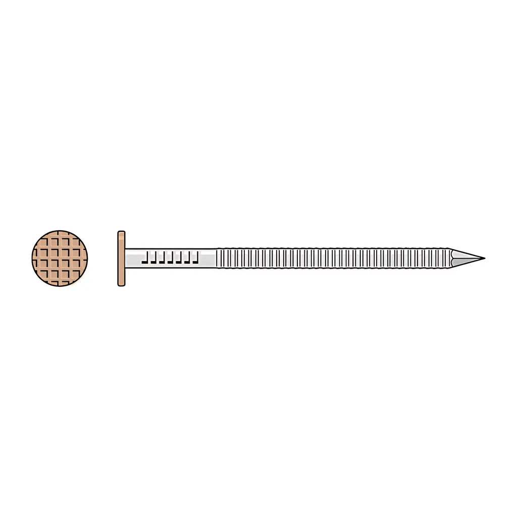 Painted Siding Nail - 2 In. X .092 In. Type 304 Stainless Steel, Tan (25 Lb.)-S6SNDTB-SP1020-1172