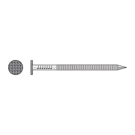 Painted Siding Nail - 2-1/2 In. X .092 In. Type 304 Stainless Steel, Gray (5 Lb.)-S8SNDG5-SP7418-7918