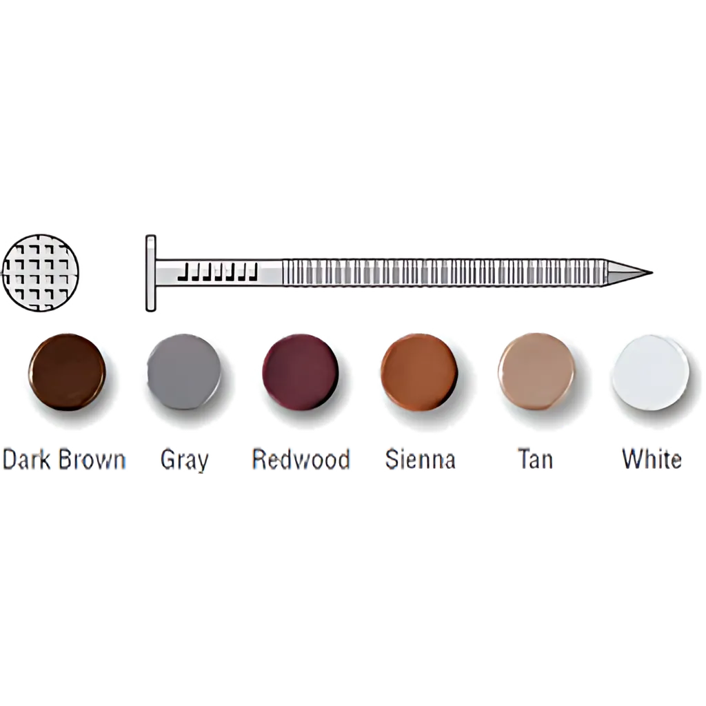 Painted Siding Nail - 2-1/2 In. X .092 In. Type 304 Stainless Steel, Tan (5 Lb.) (Pack Of 6)-S8SNDT5-SP7581-8088