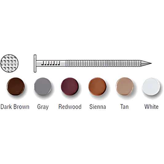 Painted Siding Nail - 2-1/2 In. X .092 In. Type 304 Stainless Steel, Tan (5 Lb.) (Pack Of 6)-S8SNDT5-SP7581-8088