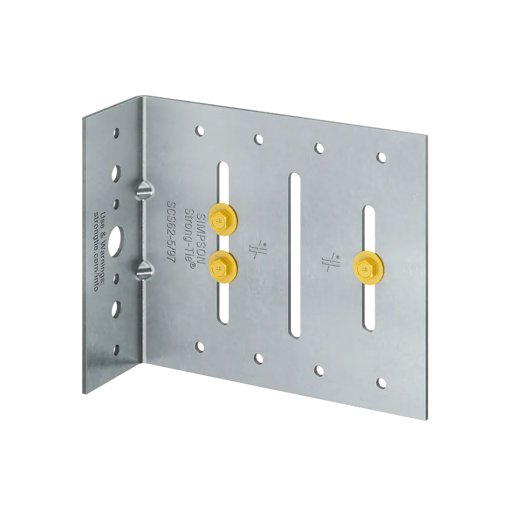 Scs 2 In. X 6 In. X 5 In. 12-Gauge Seismic Bypass Framing Slide Clip W/ Screws (25-Qty)-SCS62-5-97-KT25-SP1144-1301