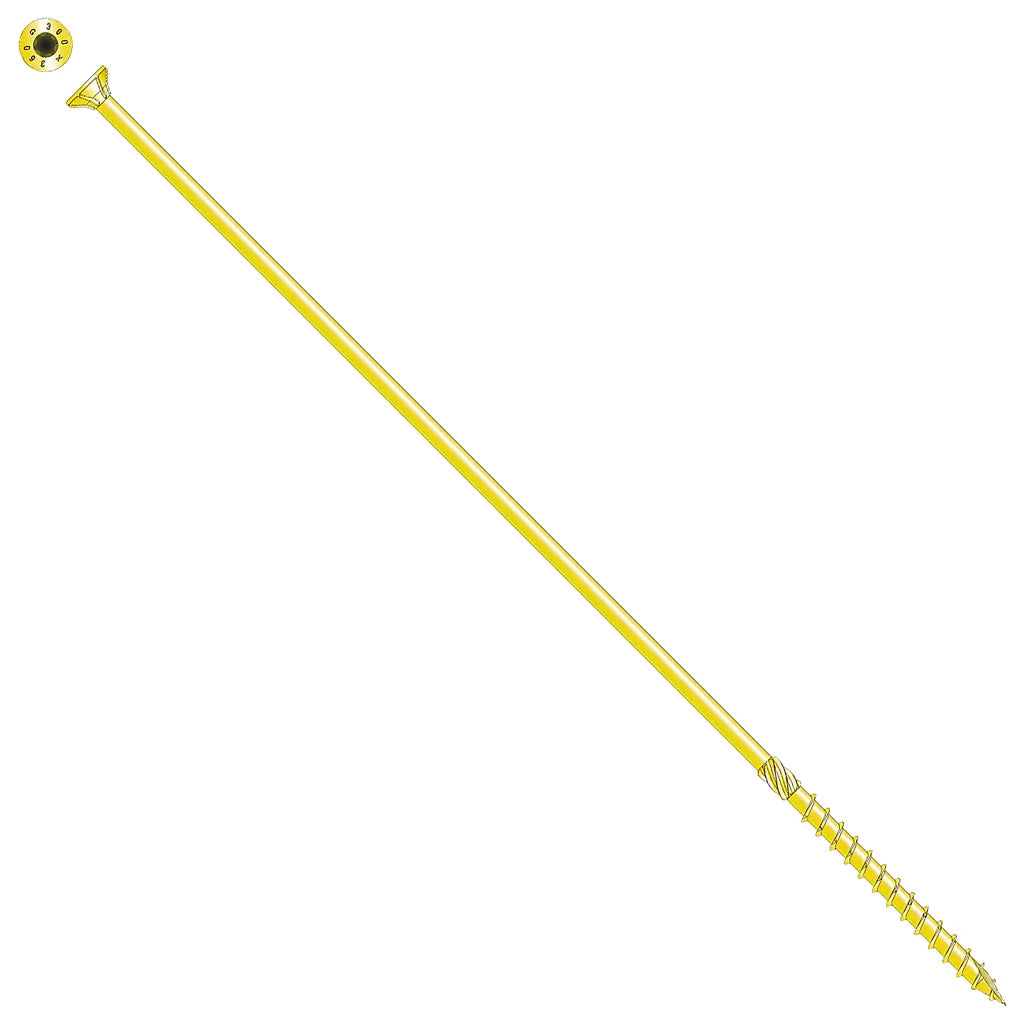 Strong-Drive® Sdcp Timber-Cp Screw - 0.315 In. X 11 In. T40, Yellow Zinc (50-Qty) (Pack Of 6)-SDCP221100-R50-SP587-714