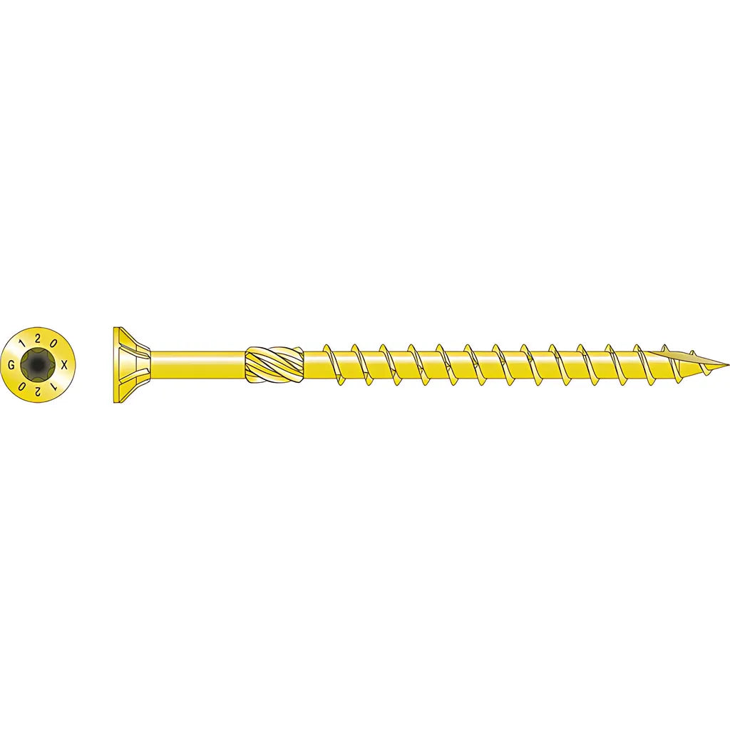 Strong-Drive® Sdcp Timber-Cp Screw - 0.315 In. X 4-3/4 In. T40, Yellow Zinc (50-Qty) (Pack Of 6)-SDCP22434-R50-SP9038-9621