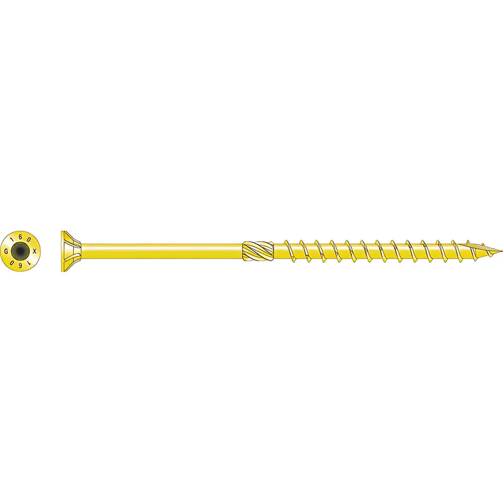 Strong-Drive® Sdcp Timber-Cp Screw - 0.315 In. X 6-1/4 In. T40, Yellow Zinc (50-Qty) (Pack Of 6)-SDCP22614-R50-SP3542-3832