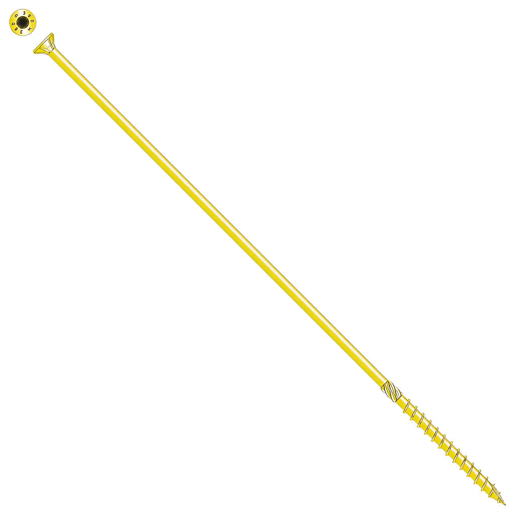 Strong-Drive® Sdcp Timber-Cp Screw - 0.394 In. X 14 In. T40, Yellow Zinc (25-Qty) (Pack Of 6)-SDCP271400-R25-SP8094-8627