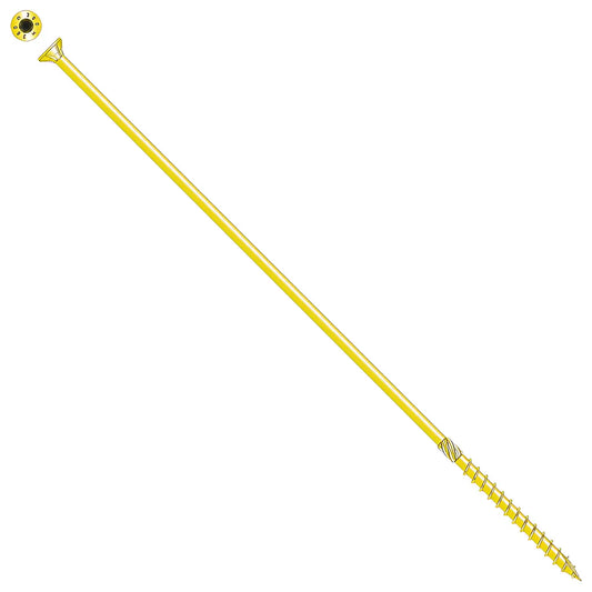 Strong-Drive® Sdcp Timber-Cp Screw - 0.394 In. X 14 In. T40, Yellow Zinc (25-Qty) (Pack Of 6)-SDCP271400-R25-SP8094-8627