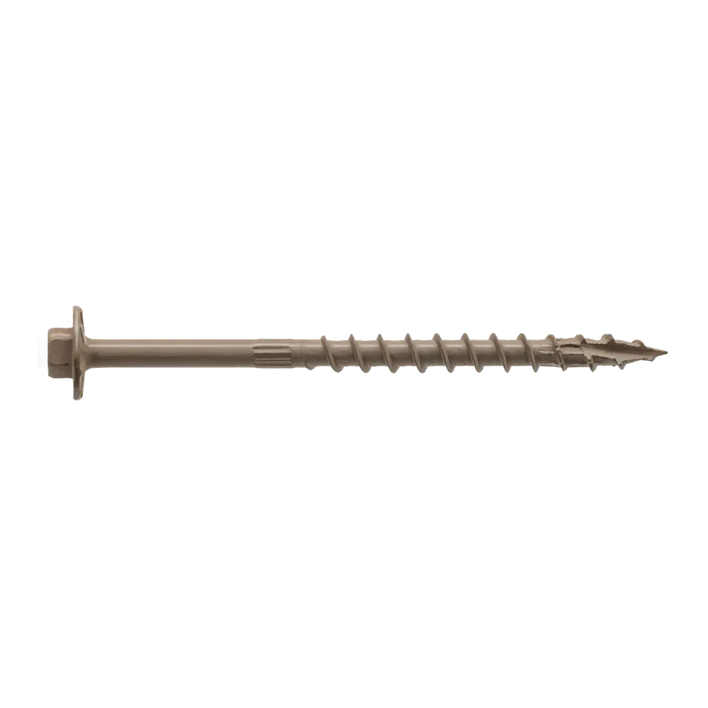Strong-Drive® Sdwh Timber-Hex Screw - 0.195 In. X 4 In. 5/16 Hex, Db Coating (250-Qty)-SDWH19400DBMB-SP4815-5177