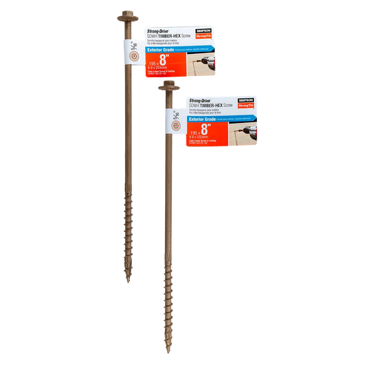 Strong-Drive® Sdwh Timber-Hex Screw - 0.195 In. X 8 In. 5/16 Hex, Db Coating (Pack Of 40)-SDWH19800DB-RP1-SP546-672