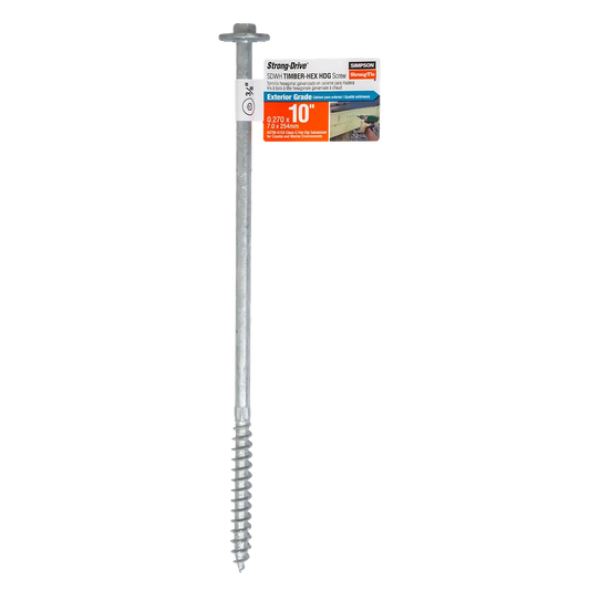 Strong-Drive® Sdwh Timber-Hex Hdg Screw - 0.276 In. X 10 In. 3/8 Hex-SDWH271000G-RP1-SP3381-3658