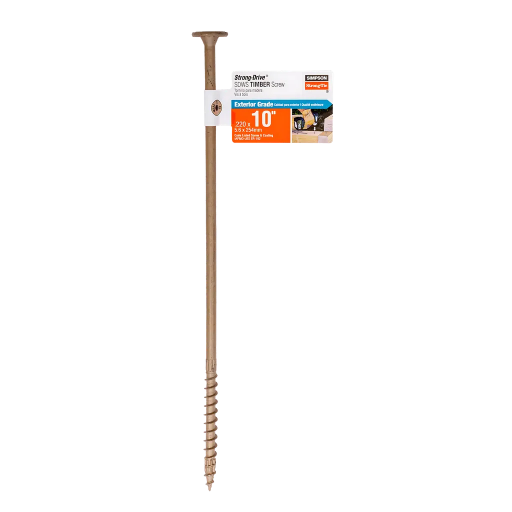 Strong-Drive® Sdws Timber Screw (Exterior Grade) - 0.220 In. X 10 In. T40 (Pack Of 40)-SDWS221000DB-RP1-SP4932-5297