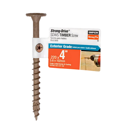 Strong-Drive® Sdws Timber Screw (Exterior Grade) - 0.220 In. X 4 In. T40 (Pack Of 40)-SDWS22400DB-RP1-SP7708-8222