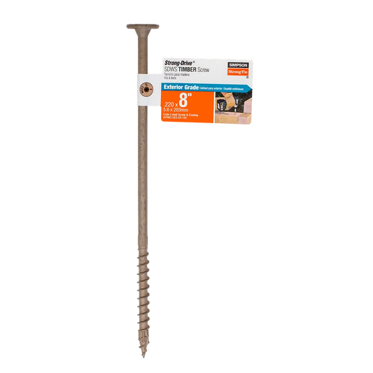 Strong-Drive® Sdws Timber Screw (Exterior Grade) - 0.220 In. X 8 In. T40 (Pack Of 40)-SDWS22800DB-RP1-SP2619-2865