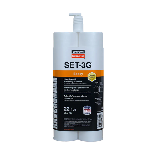 Set-3G 22-Oz. High-Strength Epoxy Adhesive W/ Nozzle And Extension (Pack Of 10)-SET3G22-N-SP4657-5011