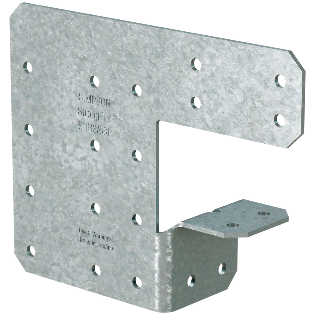 Shh 4-3/8 In. X 5-5/8 In. 68-Mil Galvanized Steel Header Hanger (24-Qty)-SHH3-68-KT24-SP6414-6859