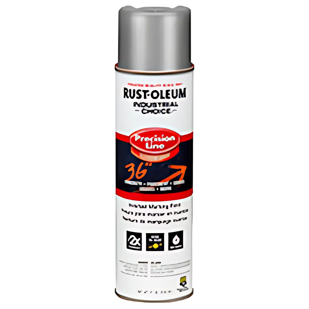 Rustoleum Upside-Down, Solvent Based Marking Paint - Silver. Used For Concrete, Pavement, Grass, Gravel And More.-SILVER-PAINT-23