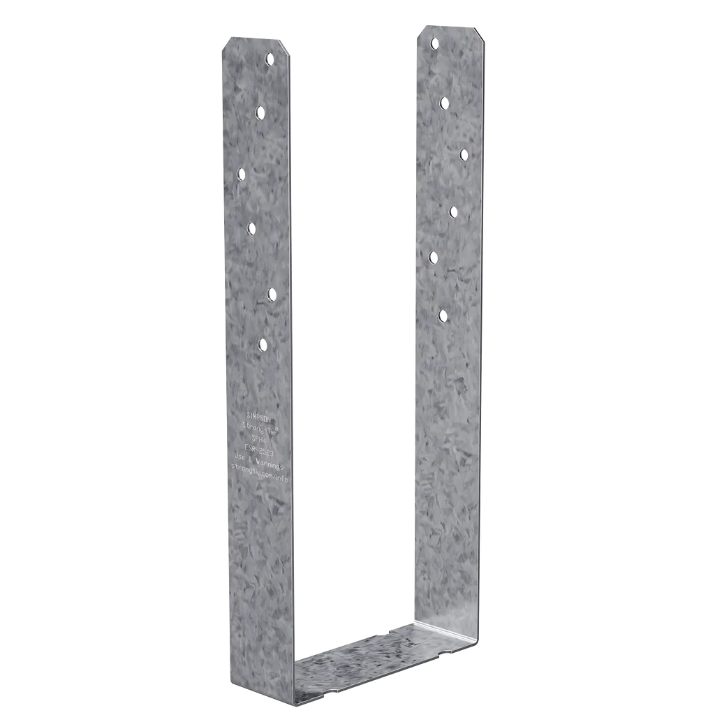 Sph 3-9/16 In. X 8-3/4 In. Zmax® Galvanized Heavy-Duty Stud Plate Tie (Pack Of 100)-SPH4Z-SP4520-4867