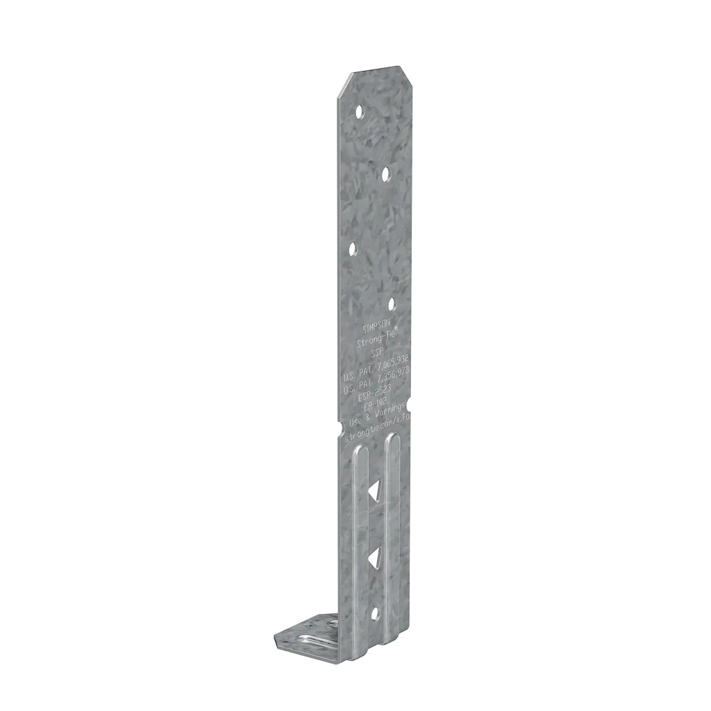 Ssp 18-Gauge Zmax® Galvanized Single Stud Plate (Pack Of 100)-SSPZ-SP2689-2937