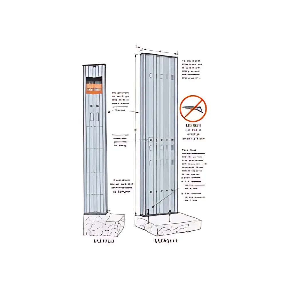 15 In. X Nominal 10 Ft. Steel Strong-Wall® Shearwall, Stacked-SSW15X10-STK-SP738-875