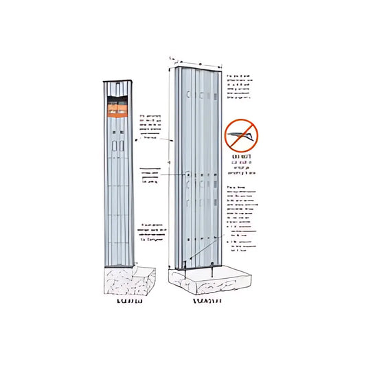 15 In. X Nominal 10 Ft. Steel Strong-Wall® Shearwall, Stacked-SSW15X10-STK-SP738-875