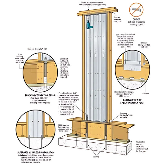 24 In. X Nominal 10 Ft. Steel Strong-Wall® Shearwall-SSW24X10-SP2742-2998