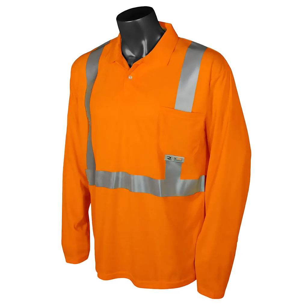 Radians ST22 Class 2 High Visibility Safety Long Sleeve Polo