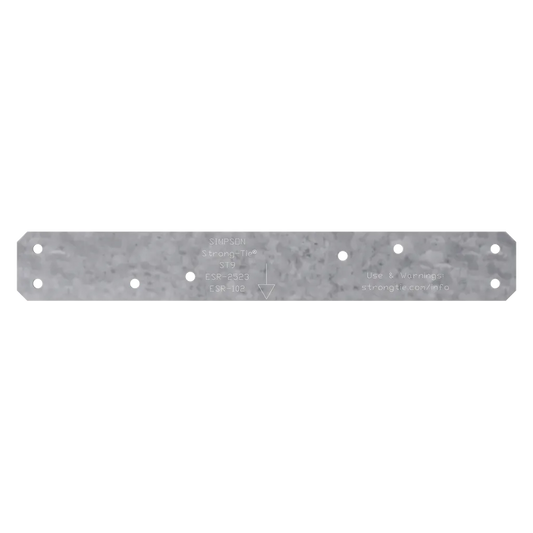 St 9 In. 16-Gauge Galvanized Strap Tie (Pack Of 100)-ST9-SP2670-2919