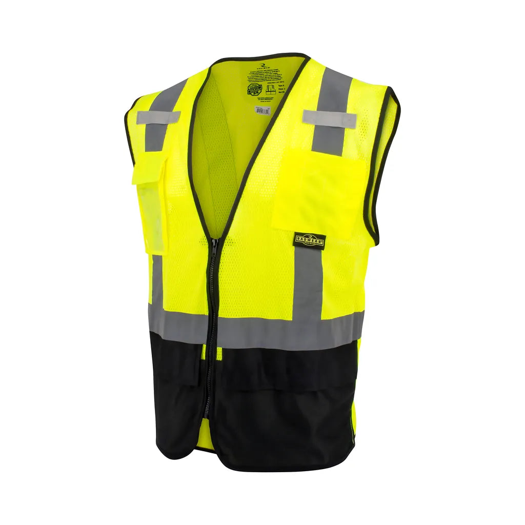 Radians Black Bottom Self-Extinguishing Surveyor's Vest