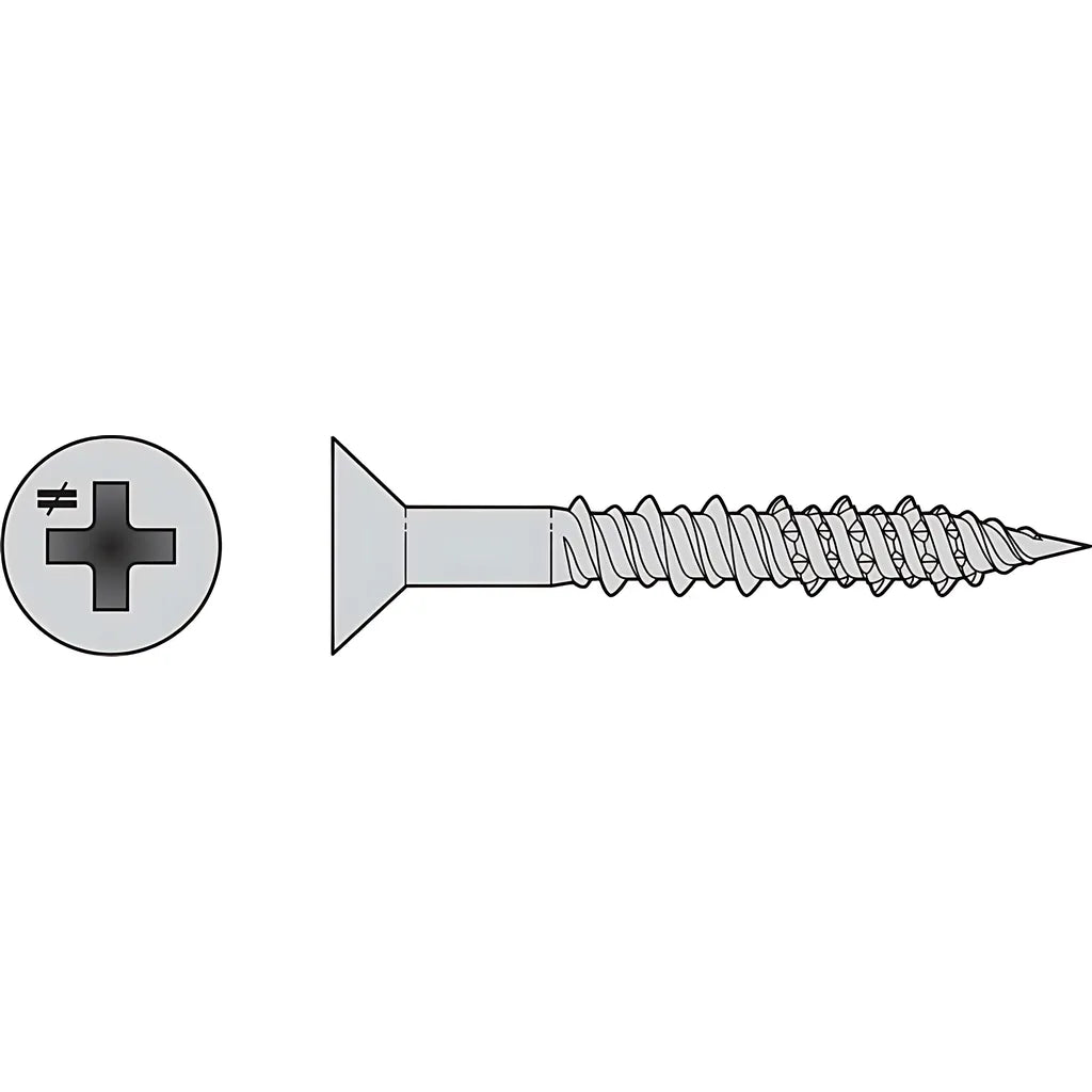 Marine Screw, Flat Head - #6 X 1 In. #2 Phillips Drive, Type 316 (50-Qty) (Pack Of 20)-T06100F50-SP7905-8428