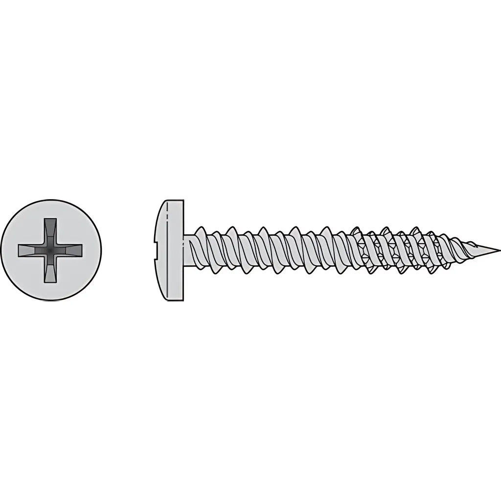 Marine Screw, Pan Head - #6 X 1/2 In. #2 Phillips Drive, Type 316 (100-Qty)-T06J050PXC-SP1431-1607