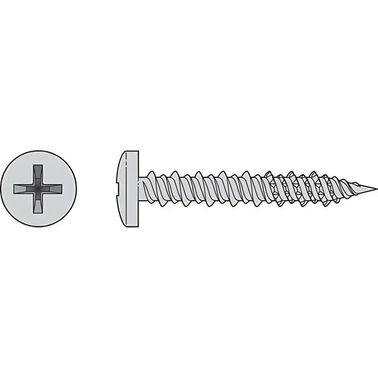 Marine Screw, Pan Head - #6 X 1/2 In. #2 Phillips Drive, Type 316 (100-Qty)-T06J050PXC-SP1431-1607