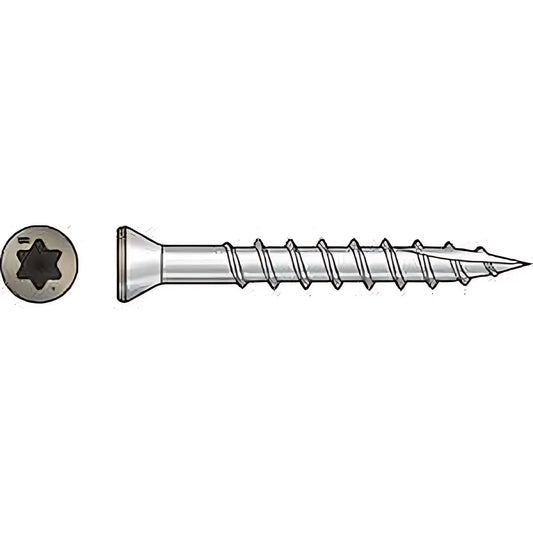 Trim-Head Screw, 6-Lobe Drive - #7 X 1-5/8 In. T-15 Type 316, Tan 02 (70-Qty) (Pack Of 5)-T07162FT70TN02-SP7925-8450