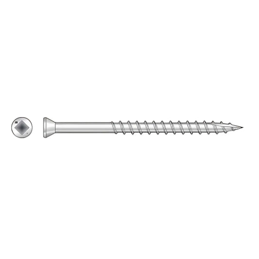 Trim-Head Screw, Square Drive - #7 X 2-1/4 In. #1 Sq, Type 316 (3000-Qty)-T07225FBB-SP2-83