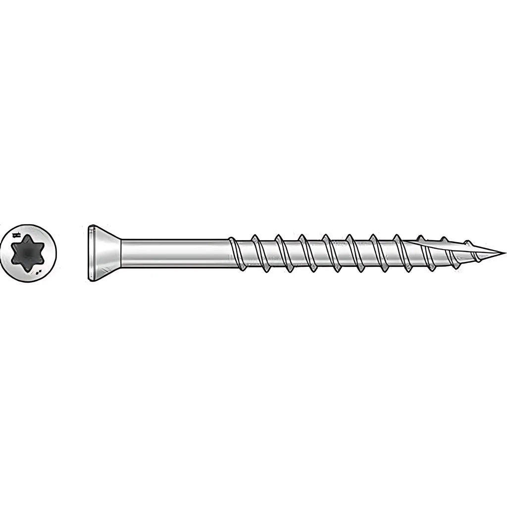 Trim-Head Screw, 6-Lobe Drive - #7 X 2-1/4 In. T-15 Type 316 (3000-Qty)-T07225FTB-SP910-1055