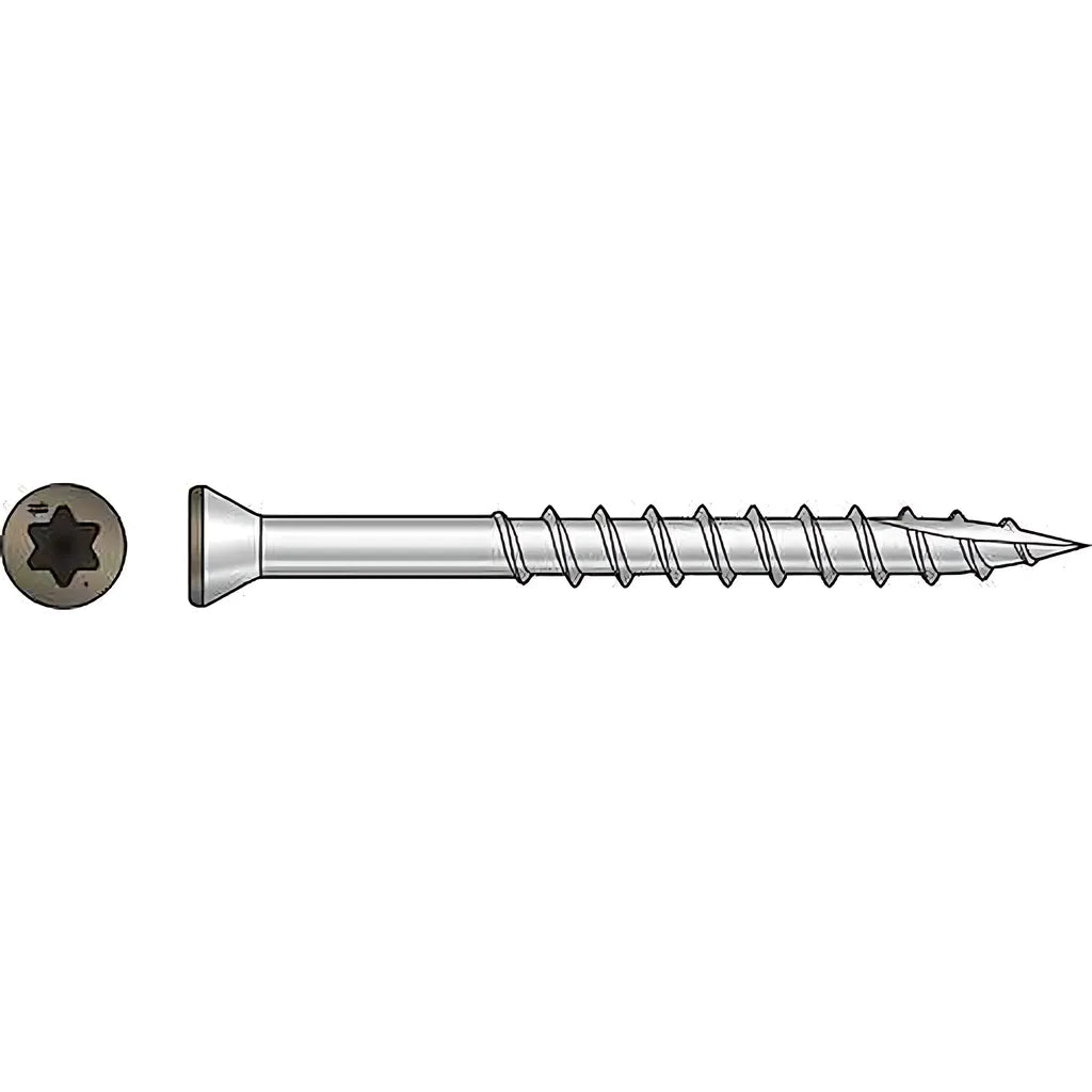 Trim-Head Screw, 6-Lobe Drive - #7 X 2-1/4 In. T-15 Type 316, Brown 05 (1750-Qty)-T07225FTBBR05-SP3960-4271