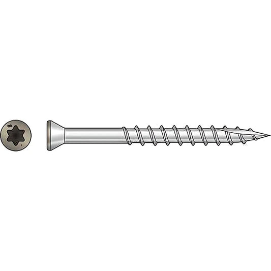 Trim-Head Screw, 6-Lobe Drive - #7 X 2-1/4 In. T-15 Type 316, Tan 02 (1750-Qty)-T07225FTBTN02-SP4558-4908