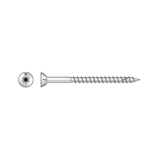 Deck-Drive Dwp Wood Ss Screw - #8 X 1-5/8 In. T20, Flat Head, Type 316 (1 Lb.) (Pack Of 10)-T08162WP1-SP8460-9016