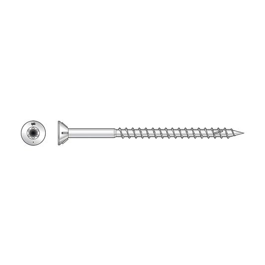 Deck-Drive Dwp Wood Ss Screw - #8 X 2-1/2 In. T-20, Flat Head, Type 316 (1 Lb.)-T08250WPF1-SP5316-5705