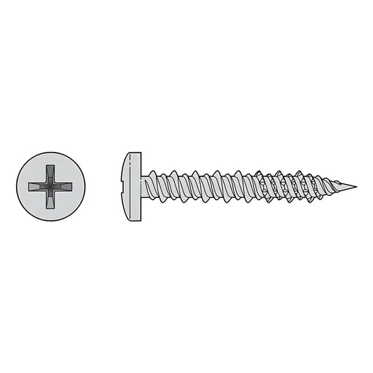 Marine Screw, Pan Head - #8 X 3/4 In. #2 Phillips Drive, Type 316 (100-Qty)-T08J075PXC-SP2403-2632