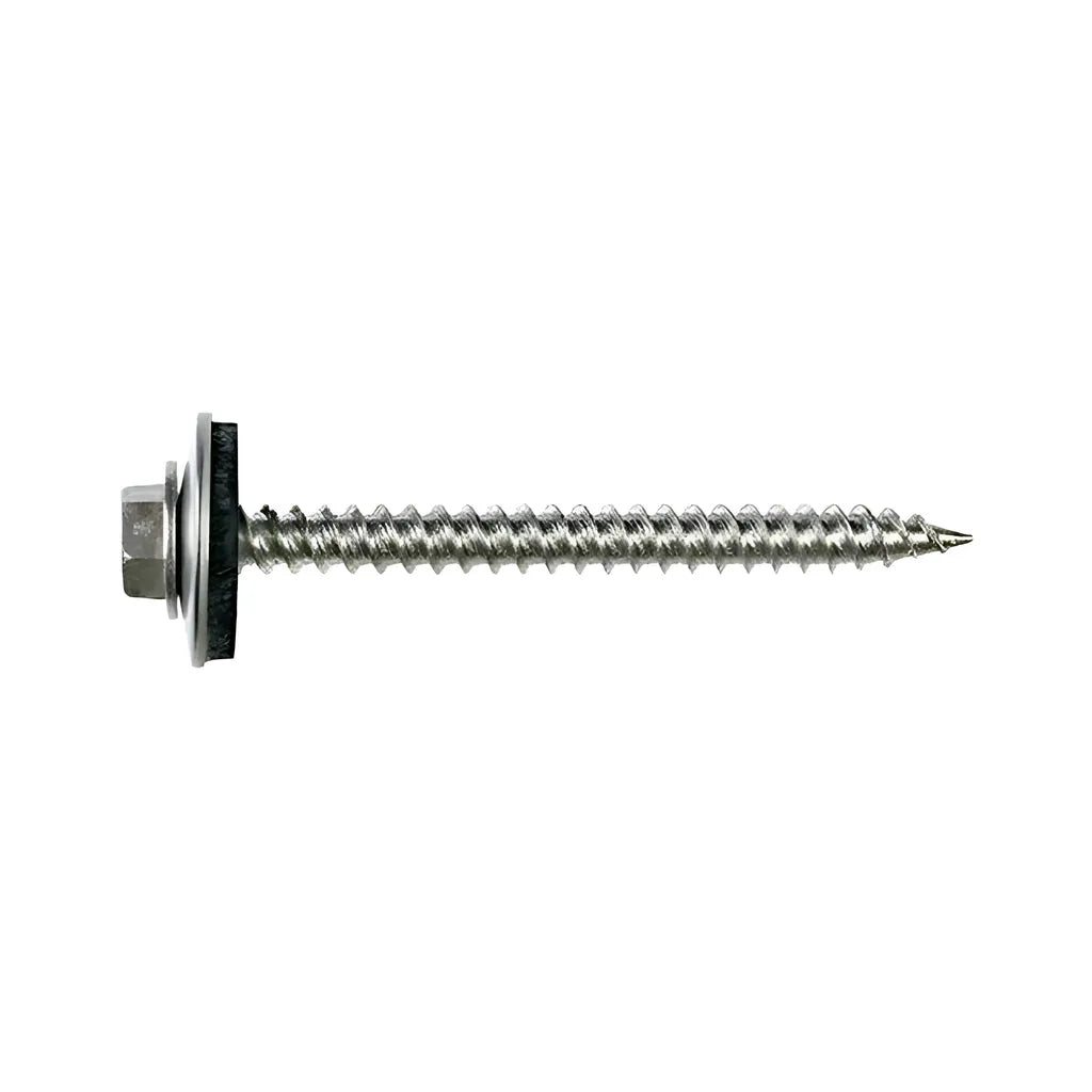 Metal-Panel Screw With Epdm Washer - #9 X 1-1/2 In. Hex Head, Type 316 (100-Qty)-T09150HWAC-SP6747-7217