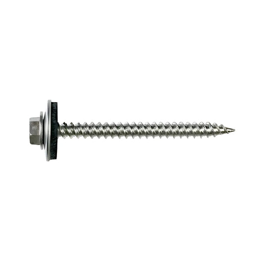 Metal-Panel Screw With Epdm Washer - #9 X 1-1/2 In. Hex Head, Type 316 (100-Qty)-T09150HWAC-SP6747-7217